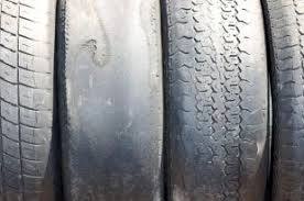 Worn tyre image